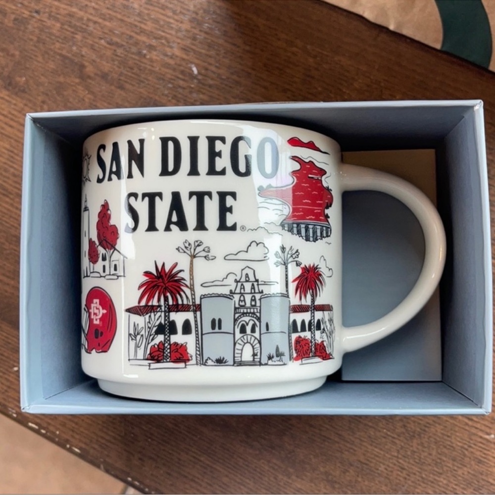 NWT SDSU STARBUCKS MUG - BEEN THERE COLLEGE SERIES